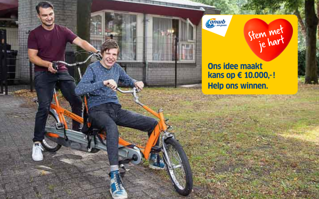 Help jij ons aan een zespersoonsfiets? Stem op ons ANWB Fonds-project